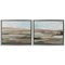 Stupell Industries Neutral Abstract Landscape 2 pc Framed Floater Canvas Wall Art Set Design by Ethan Harper